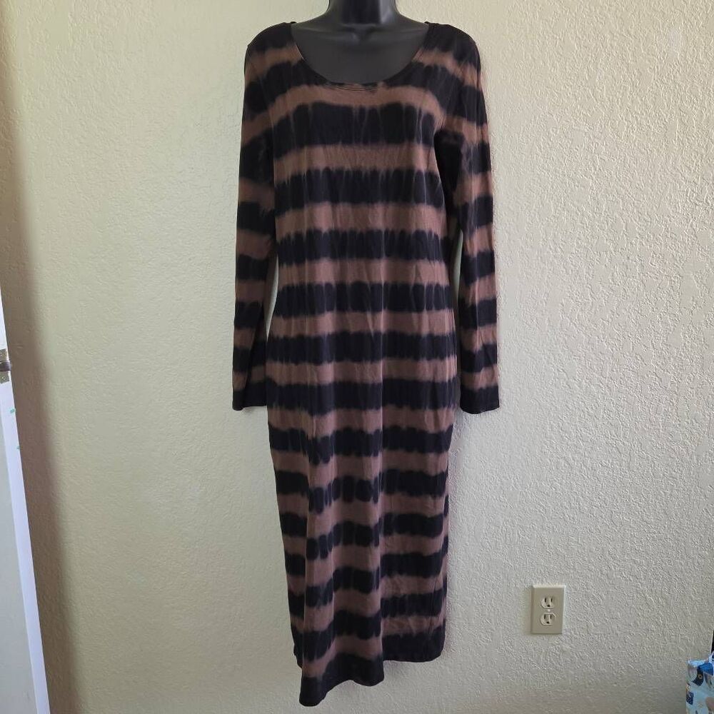 Peruvian Connection Tie Dye Striped Dress